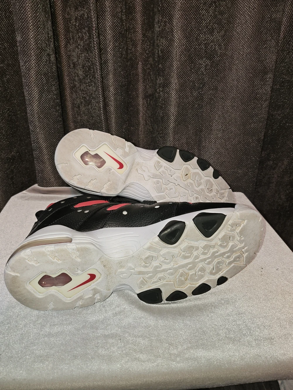 Men's Nike Air Max 2 CB 94 Black, White and Red High-Top Sneakers